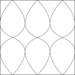 Quilting ruler  - Shape NP-H02-3 Usage examples 