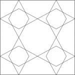 Quilting ruler  - Shape NP-H05-3 Usage examples 