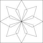 Quilting ruler  - Shape NP-H05-3 Usage examples 