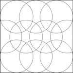 Quiltovací pravítko - Kruhy NP-K1 Příklady použití