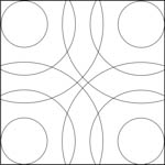 Quiltovací pravítko - Kruhy NP-K2 Příklady použití