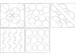 Quilting ruler  - Rings NP-K6 Usage examples 