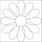 Quilting ruler  - Shape NP-P01-4 Usage examples 