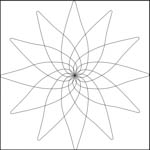 Quilting ruler  - Shape NP-P02-3 Usage examples 