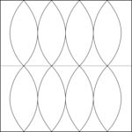 Quilting ruler  - Shape NP-P06-3 Usage examples 