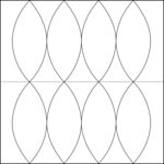 Quilting ruler  - Shape NP-P06-3 Usage examples 