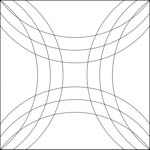 Quiltovací pravítko - Ostatní tvary NP-R05 Příklady použití