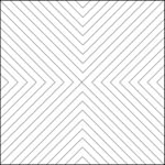 Quilting ruler  - Other shapes NP-R05 Usage examples 