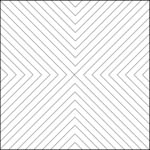 Quilting ruler  - Other shapes NP-R05 Usage examples 