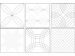 Quilting ruler  - Other shapes NP-R05 Usage examples 