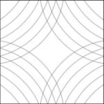 Quiltovací pravítko - Ostatní tvary NP-R06 Příklady použití