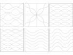 Quilting ruler  - Waves NP-V2 Usage examples 